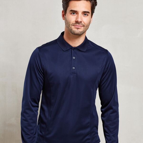 Long sleeve Coolchecker® piqué polo Thumbnail
