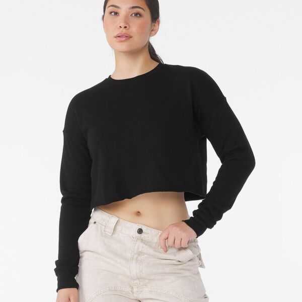 Women's cropped crew fleece Thumbnail