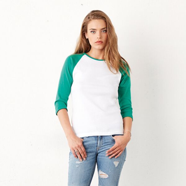 Women's ¾ Sleeve Baseball Shirt Thumbnail