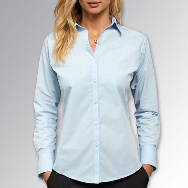 Women's supreme poplin long sleeve shirt Thumbnail