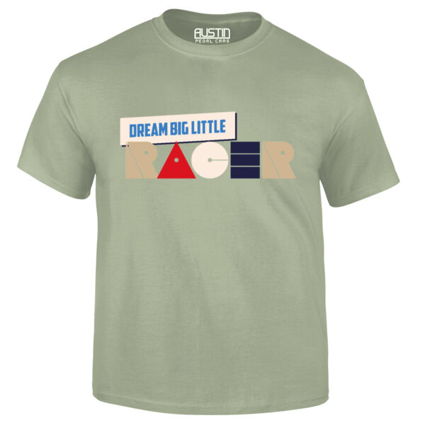 Dream Big Little Racer Kids T-Shirt Thumbnail